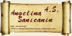 Angelina Saničanin vizit kartica